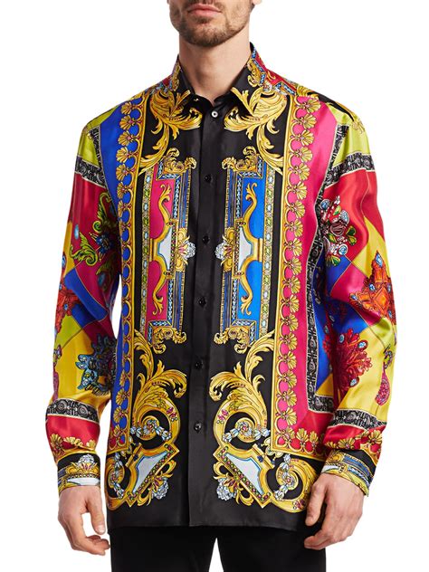 cheap versace mens shirts|versace men's button shirts.